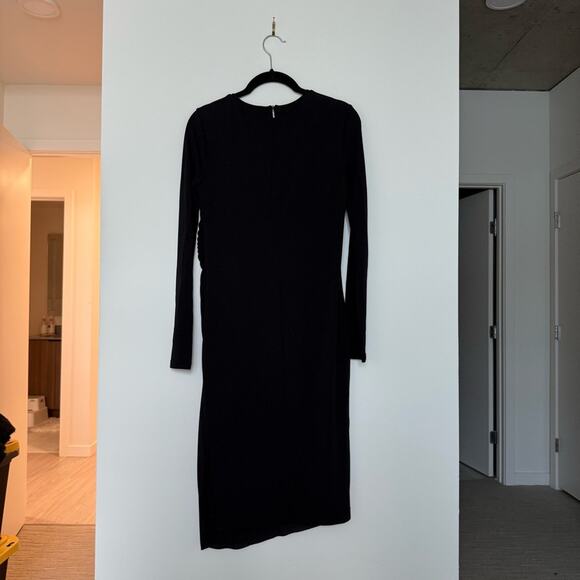 Max Mara Pleated Dress in Black Size 42 - Picture 3 of 4